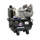 Cattani 30-160 - безмасляный компрессор для 2-х стоматологических установок, c осушителем, без кожуха, с ресивером 30 л, 160 л/мин 