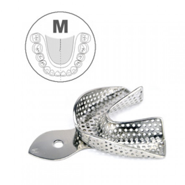 Ложка слепочная нижняя, M с перфорацией, HLW Dental Instruments (Германия)