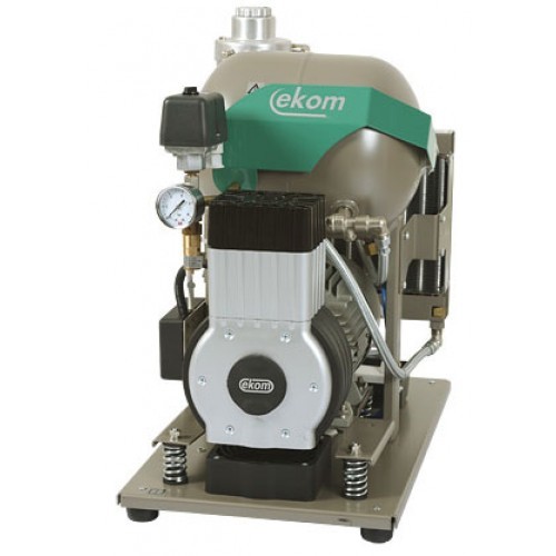 EKOM DK50 PLUS  - безмасляный компрессор для одной стоматологической установки без осушителя, с ресивером 25 л (75 л/мин)