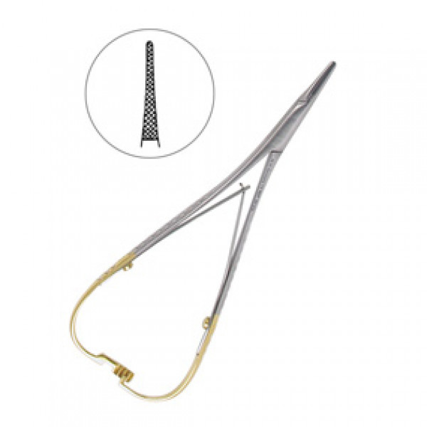 Иглодержатель хирургический Mini-Head Lichtenberg TC, 14см, HLW Dental Instruments (Германия)