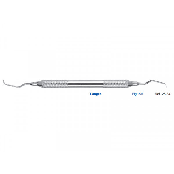 Кюрета Langer, форма 5/6, диаметр ручки 8 мм, HLW Dental Instruments (Германия)