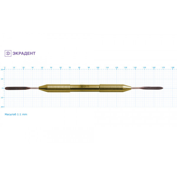06-01 - шпатель двусторонний малый 3,5., Экрадент (Россия)
