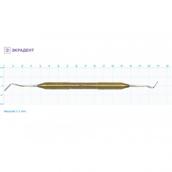 04-08 - штопфер шарообразный - гладилка средняя 1,5/1,5., Экрадент (Россия)