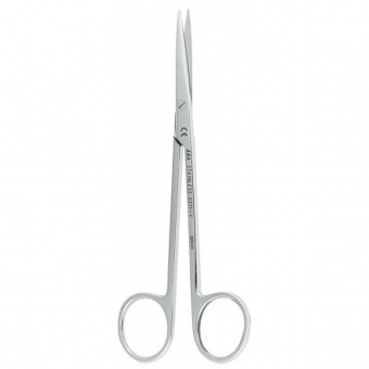 Ножницы для десны N1 прямые, зубчики на 1 лезвии, 14,5 см., Asa Dental (Италия)