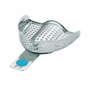 Ложка слепочная верхняя средняя (M) с перфорацией без бортиков, Asa Dental (Италия)