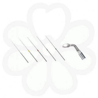 Endo Kit E11 - набор эндодонтических насадок (E11, U-файлы №15, 20, 25, 30, 35 по 6 шт. каждого размера, ключ для замены насадок)
