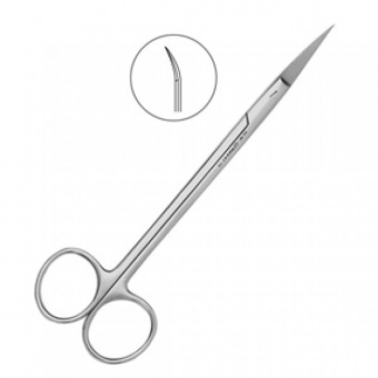 Ножницы хирургические изогнутые Kelly, 160 мм., HLW Dental Instruments (Германия)